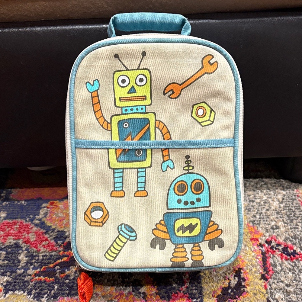 Robot Print Lunch Bag